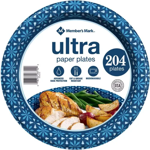 Miniatura 2 de Member Mark Ultra Dinner - Platos de papel (10 pulgadas, 204 ct.)