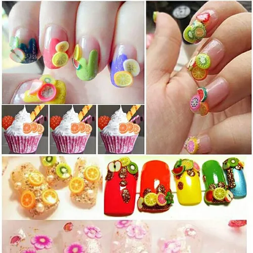 Miniatura 5 de Rebanadas de polímero para arte de uñas, rebanadas de frutas para decoración de uñas y teléfonos celulares (mariposa)