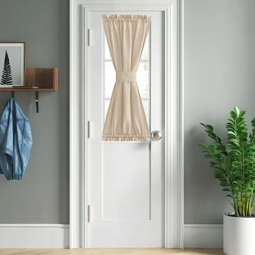 Miniatura 108 de NICETOWN - Cortinas transparentes para puerta de ventana, tratamiento de ventana lateral para puertas estrechas de vidrio/cocina/puerta delantera