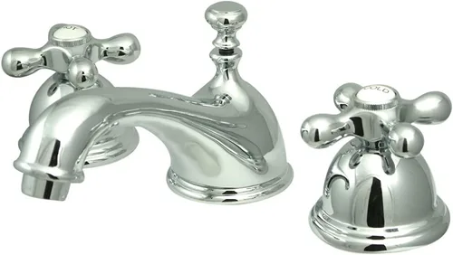 Miniatura 8 de Kingston Brass KS3966AX Restoration - Grifo de baño generalizado, níquel pulido, 6,5 x 3,5 x 3,06