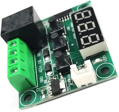 Miniatura 2 de Kiro&Seeu W1209 12V DC Controlador de Temperatura Digital Tablero Micro Termostato Digital -58.0-230.0 °F Interruptor de módulo de control