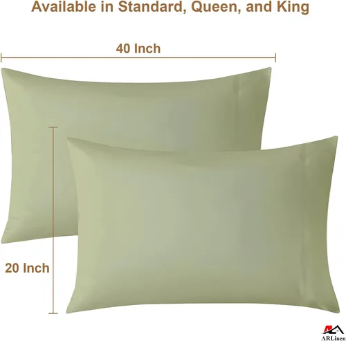 Miniatura 52 de ARlinen Juego de sábanas divididas tamaño Queen, 5 piezas, 100% algodón egipcio para camas ajustables, bolsillo profundo de hasta 16 pulgadas, juego