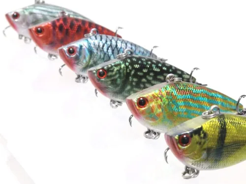 Miniatura 12 de Minnow Crankbait para pesca de lubina Señuelo de lubina Jerkbait Señuelos de pesca y caja de aparejos HC15KB