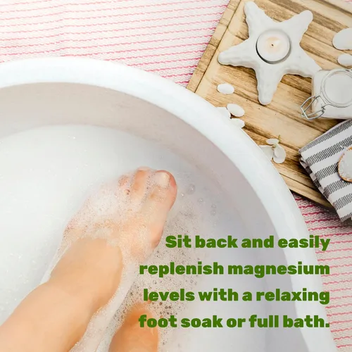 Miniatura 4 de Pure Magnesium Flakes Bath Soaks, 10lbs - Sustituto natural de la sal de Epsom Copos de cloruro de magnesio de alta absorción Hidrata la piel