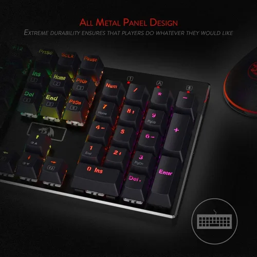 Miniatura 5 de Redragon Teclado mecánico para juegos K556 RGB M908 MMO Gaming Mouse Bundle