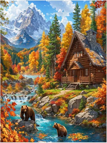 Miniatura 10 de Lovepefe Kit de pintura artística de diamante de montaña para adultos, paquete de 6 piezas de pintura con diamante para principiantes, bricolaje