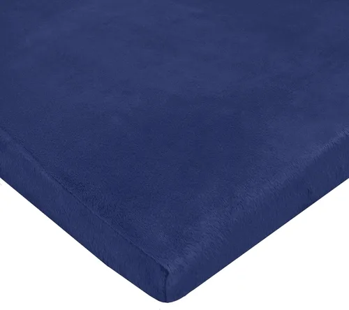 Miniatura 12 de TL Care Heavenly Soft - Sábana bajera ajustable de felpilla para cuna de 24 x 38 pulgadas, cálida y acogedora, color azul, para niños y niñas, se