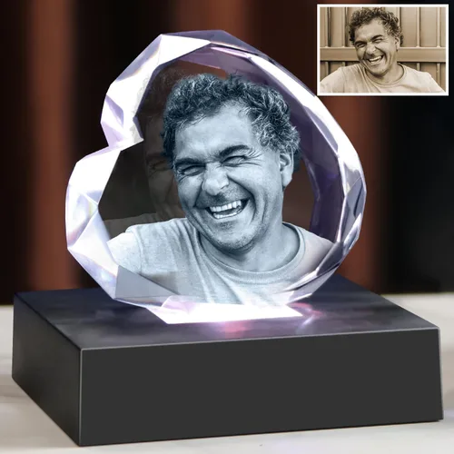 Miniatura 11 de Foto de Cristal 3D, Regalos Personalizados de Navidad para Mujeres, Esposa, Ella, Él, Hombres, Marido, Regalos de Fotos Personalizados, Cumpleaños