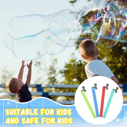 Miniatura 4 de Meooeck Varitas de burbujas gigantes para hacer burbujas al aire libre, juguetes de burbujas para adultos, niños y niñas, regalos de fiesta