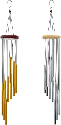 Miniatura 3 de Campanillas de viento para exteriores con 12 tubos de aluminio, campanas de viento de melodía de 23 pulgadas para exteriores, para granja, jardín
