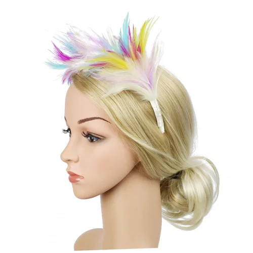 Miniatura 2 de Abaodam 1920 s Prom Headband Gatsby Headband Fascinator Headband Carnival Fascinator Fascinators for Women Tea Party Pride Hat Black Headbands
