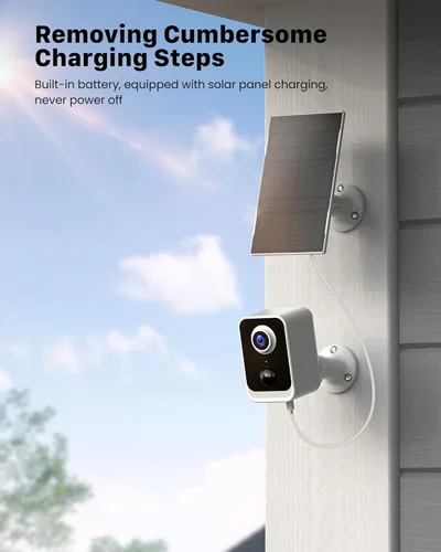 Miniatura 2 de PEEIPM Cámaras de Seguridad Inalámbricas para Exteriores con Energía Solar: Cámaras Alimentadas por Batería para Sistema de Seguridad WiFi