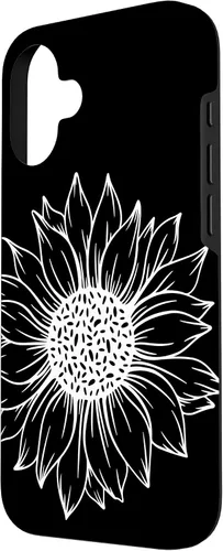 Miniatura 2 de iPhone 16 Cute and Beautiful White Flower of Sunflower Case