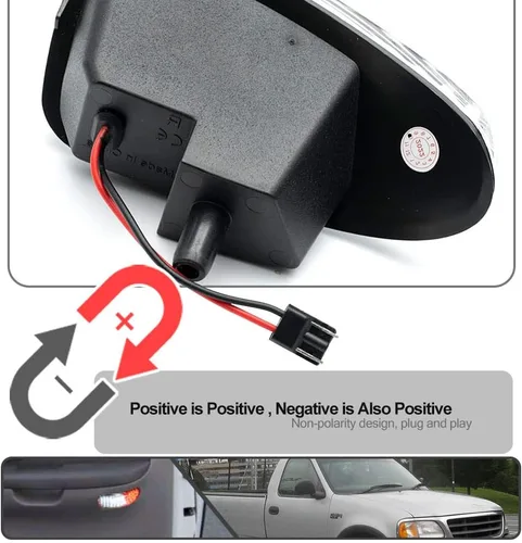 Miniatura 4 de 2 luces LED F150 para puerta de cortesía para Ford F150 1997-2003, F150 SVT Lightning 1999-2002, F250 Light Duty 1997-1999 LED rojo y blanco
