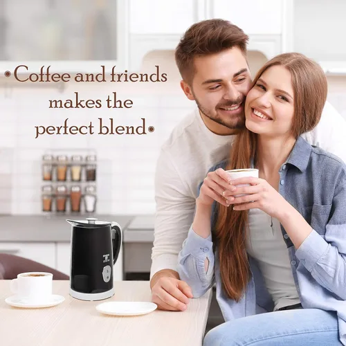Miniatura 7 de Moss & Stone Espumador Eléctrico de Leche para Arte de Lata, Máquina Eléctrica para Cappuccino y Calentador de Leche, Fabricante de Espuma Caliente