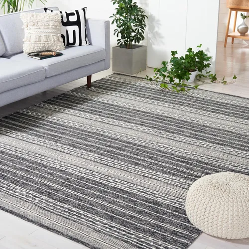 Miniatura 10 de SAFAVIEH Striped Kilim Collection STK516Z - Alfombra decorativa hecha a mano de algodón de tejido plano, 2 pies 3 pulgadas x 5 pies
