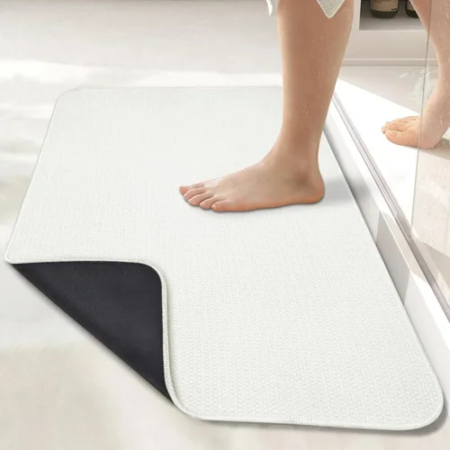 Miniatura 20 de Bosap Alfombra de Baño, Alfombras Corredoras de Baño Ultra Delgadas, Alfombras de Baño Grandes para Baño, Secado Rápido, Antideslizante, Lavable a