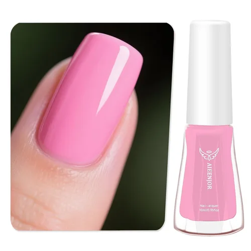 Miniatura 14 de Esmalte de uñas negro, esmalte de uñas de secado rápido, sin rayas, esmalte de uñas de larga duración para uñas de boda de otoño, manicura acogedora