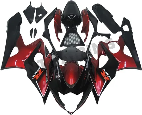 Miniatura 14 de Carenado de carrocería negro brillante de plástico apto para Suzuki 2005 2006 GSXR 1000 inyección ABS nuevo Aftermarket Kit Kit GSXR-1000 05 06 01