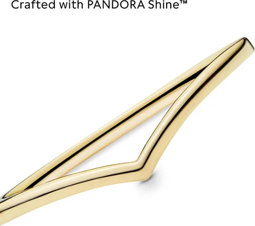Miniatura 3 de PANDORA Joyería pulida brillante Wishbone Shine Ring, Metal, no aplica