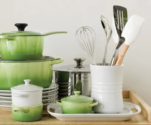 Miniatura 7 de Le Creuset Mini Cocotte redonda de cerámica, 8 onzas, palma Palmera