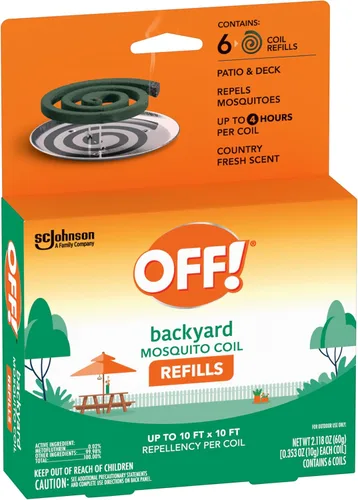 Miniatura 5 de S C Johnson paquete de 2 espirales antimosquitos con aroma fresco con 6 repuestos