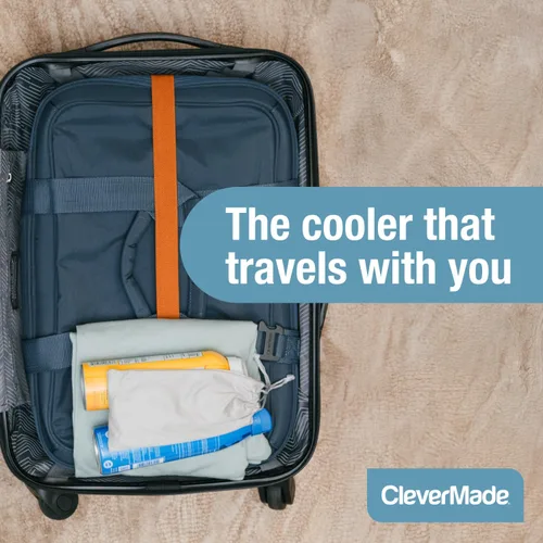 Miniatura 8 de CleverMade Pacifica - Enfriador aislante plegable – 50 latas / 31 Qt a prueba de fugas suave para playa, viaje, auto – Correa para hombro, abridor