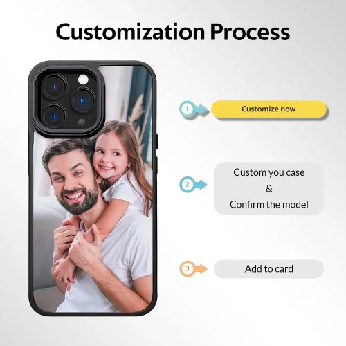 Miniatura 3 de COOZEBRA Fundas de teléfono personalizadas compatibles con iPhone 17, 16, 15, 14, 13, 12, 11 Pro Max, diseño personalizado para teléfono