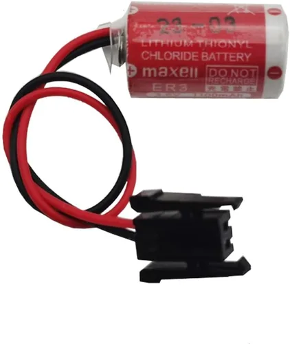 Miniatura 2 de YICUAA 10 Uds ER3 3.6V 1100mAh PLC batería de litio PM-20BL F940 con enchufe negro