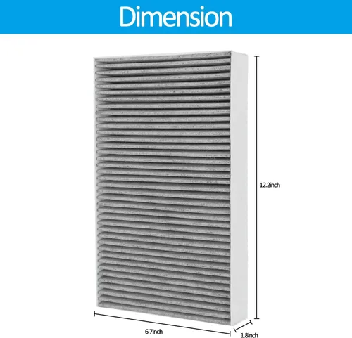 Miniatura 7 de 4 paquetes F1 de reducción de alérgenos de carbono + eliminación de olores, filtro de repuesto F1 HEPA para purificador de aire compatible con 3M