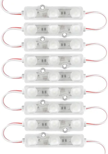 Módulos blancos 100PCS de la muestra del LED 6500K, luces impermeables de la letra del canal 2835 SMD con el respaldo adhesivo para las señales de