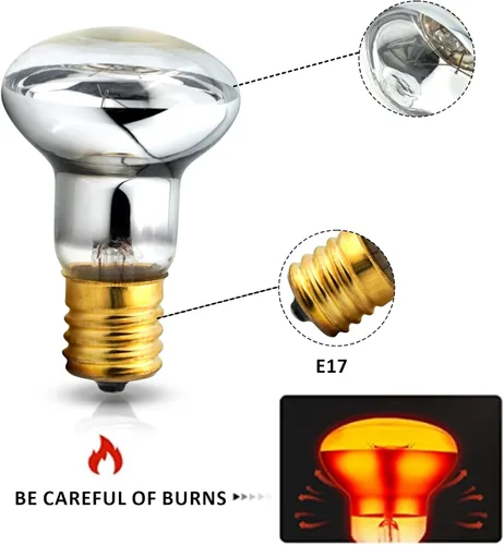 Miniatura 3 de Paquete de 2 bombillas de lava de 30 W, bombillas de repuesto perfectas para lámparas de lava, lámparas con purpurina, para dormitorio y oficina