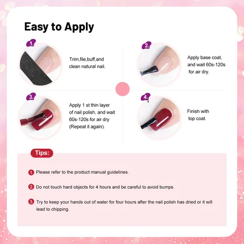Miniatura 8 de OpenLive Juego de esmaltes de uñas con purpurina, 10 colores con 2 esmaltes de uñas base y capa superior