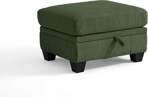 Miniatura 9 de CHIC HOUSE Modular Sectional Sofa with Storage Ottomans, Corduroy Cloud Couch for Small Spaces & Apartments, Reconfigurable L/U Shaped Convertible