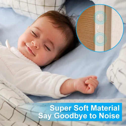Miniatura 4 de FATLODA 400 piezas de parachoques de goma transparente autoadhesivos, almohadillas suaves para puerta de gabinete, amortiguadoras de sonido