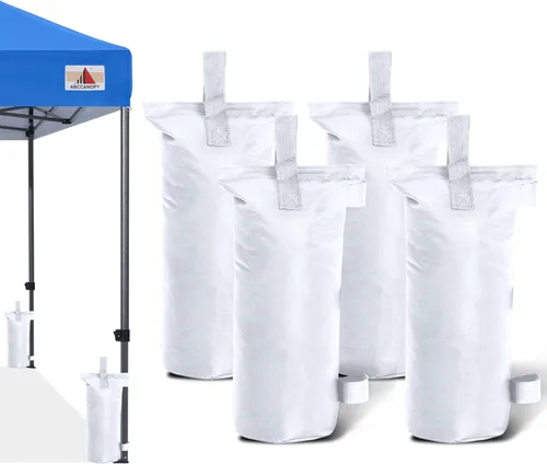 Miniatura 8 de ABCCANOPY Bolsas de Arena para Carpa Extra Grandes de 150 Libras, Paquete de 4, Negro (Sin Arena)