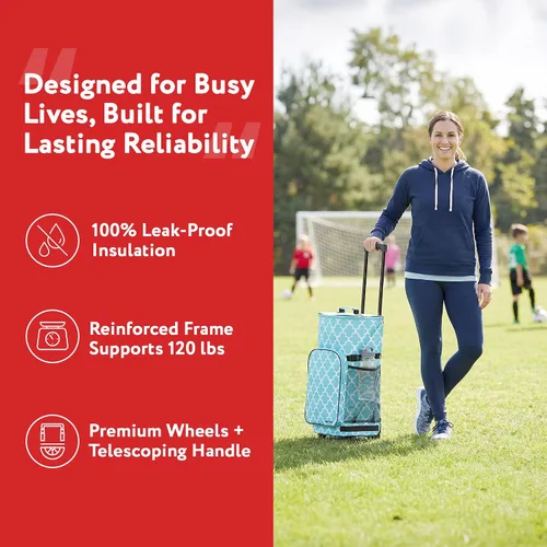 Miniatura 6 de dbest products - Nevera tipo carrito inteligente ultra compacta extendida, con aislamiento, con plataforma trasera, plegable, para barbacoa, playa