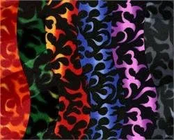 Miniatura 2 de Tela Velboa Fire Flame Royal Blue by The Yard