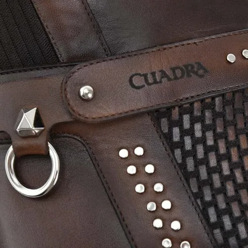 Miniatura 6 de Cuadra Botas altas para mujer en piel auténtica marrón 4V03RS