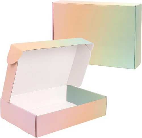 Miniatura 10 de Paquete de 30 cajas de envío pequeñas de 6 x 4 x 1.6 pulgadas, cajas de cartón corrugado rosa para embalaje, envío y correo para pequeñas empresas