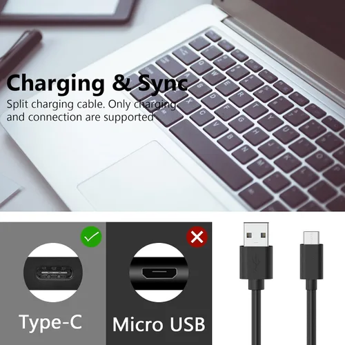 Miniatura 4 de GEEKRIA for Creators - Cable de micrófono USB A a tipo C de 10 pies / 3 M, compatible con Fifine AmpliGame A6, HyperX QuadCast S, SoloCast, Logitech