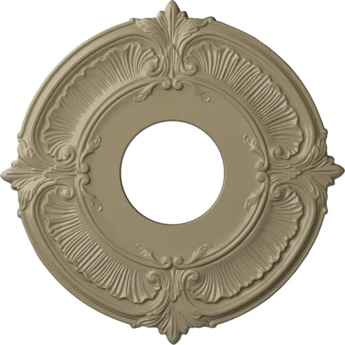 Miniatura 70 de Ekena Millwork CM12ATCGS Medallón de Techo Attica (Se Adapta a Doseles de hasta 3 1/2"), Pátina Verde Cobre Pintada a Mano
