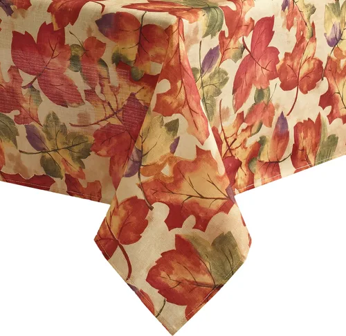 Elrene Home Fashions Mantel Estampado Festival de Cosecha de Otoño, 52" x 70", Oblongo