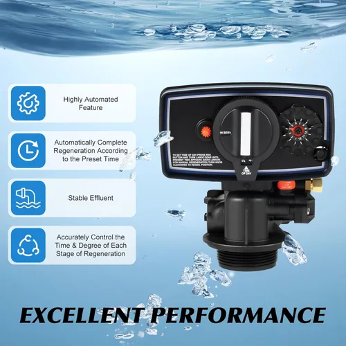 Miniatura 2 de Válvula de suavizante de agua de 110 V 5600, válvula de control de reloj de tiempo 3W Ablandador de agua Válvula de temporizador de 12 días Válvula
