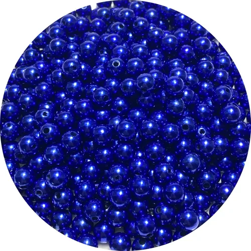 Miniatura 22 de 400 piezas de cuentas de perlas de 8 mm Cuentas de perlas negras redondas con agujeros para manualidades de costura, decoración, pulseras, collares