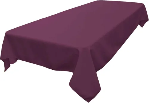 Miniatura 229 de LA Linen Mantel rectangular lavable de popelín de poliéster, resistente a las manchas y a las arrugas, cubierta de mesa 60x84, mantel de tela