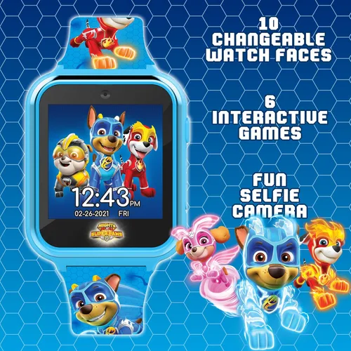 Miniatura 4 de Reloj inteligente Accutime Paw Patrol con cámara para niños y bebés - Reloj inteligente interactivo para niños y niñas con juegos, grabadora de voz