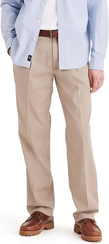 Dockers - Pantalón caqui de ajuste clásico para hombre, con pliegues (talla estándar y talla grande y alta)