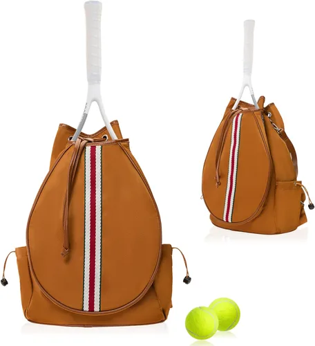 Bolsa de tenis para mujer, bolsa de raqueta elegante, mochila unisex para deportes de raqueta, bolsa de pickleball convertible para hombro, correa