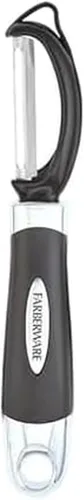 Farberware Euro Peeler, un esencial de cocina para pelar rápida y fácilmente productos, chocolate, quesos y más. Cuenta con agujero para colgar para